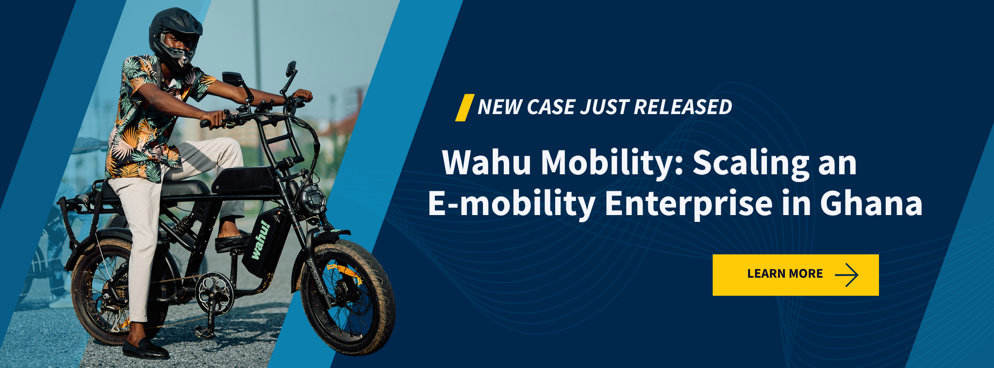 Graphic promoting a new case study titled Wahu Mobility